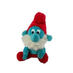 Papa Smurf Plush 9" Wallace Berry & Co Inc Vintage 1980